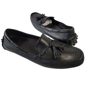 COLE HAAN x Nike Air Made in Italy Black Leather Driver Loafer Men's Size 9.5M